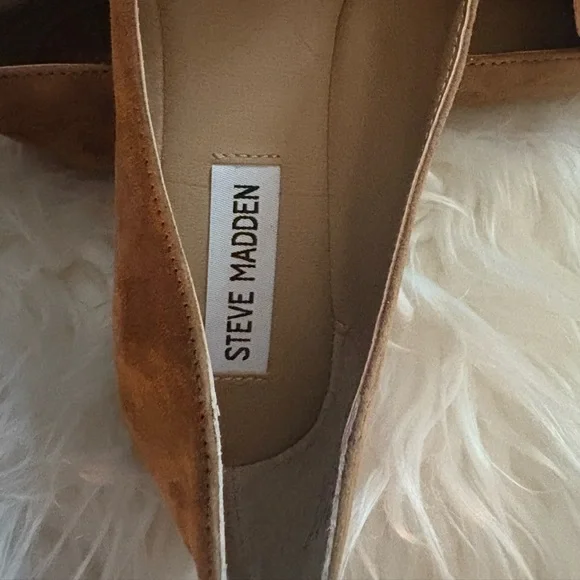 Steve Madden Brown Loafers Elegant Flats - Picture 4 of 6